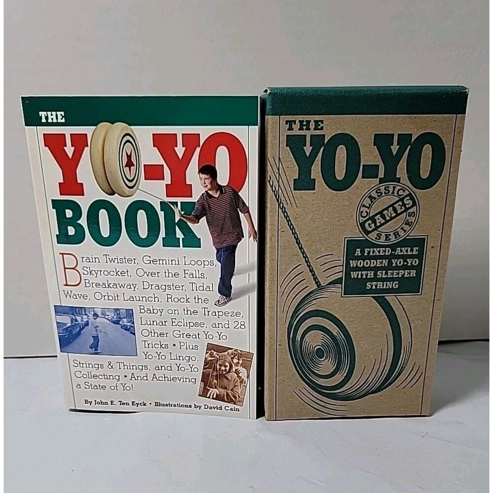 The Yo-Yo Book John E Ten Eyck 1998 Workman Wooden Yo-Yo Classic Games Set